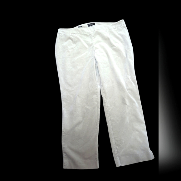 Reg $135 Talbot Velvet Gray Wide Leg side zip pants 18WP - Picture 3 of 6